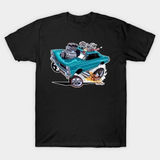 GOATINATOR 1965 GTO blue T-Shirt